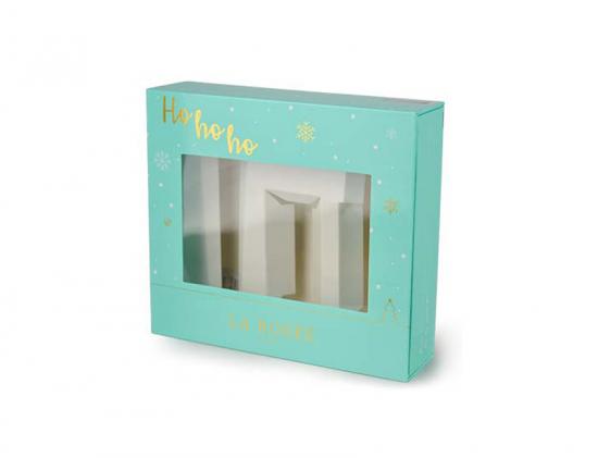 boîte à cosmétiques avec fenêtre transparente