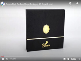 meilleur coffret cadeau en carton noir personnalisé avec insert de top&top
